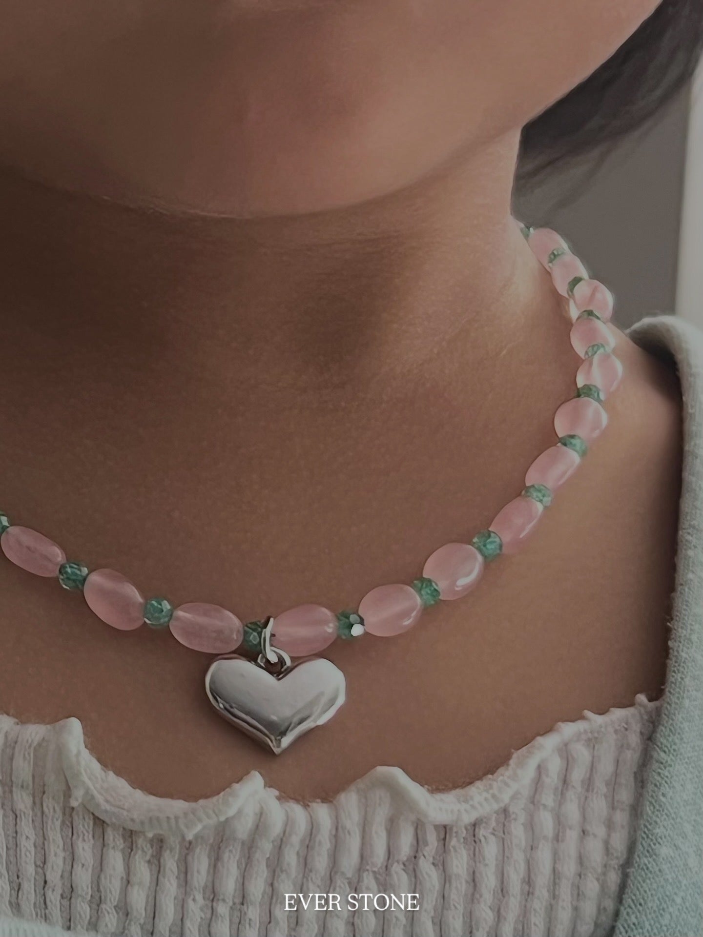 Rosy Mint Heart