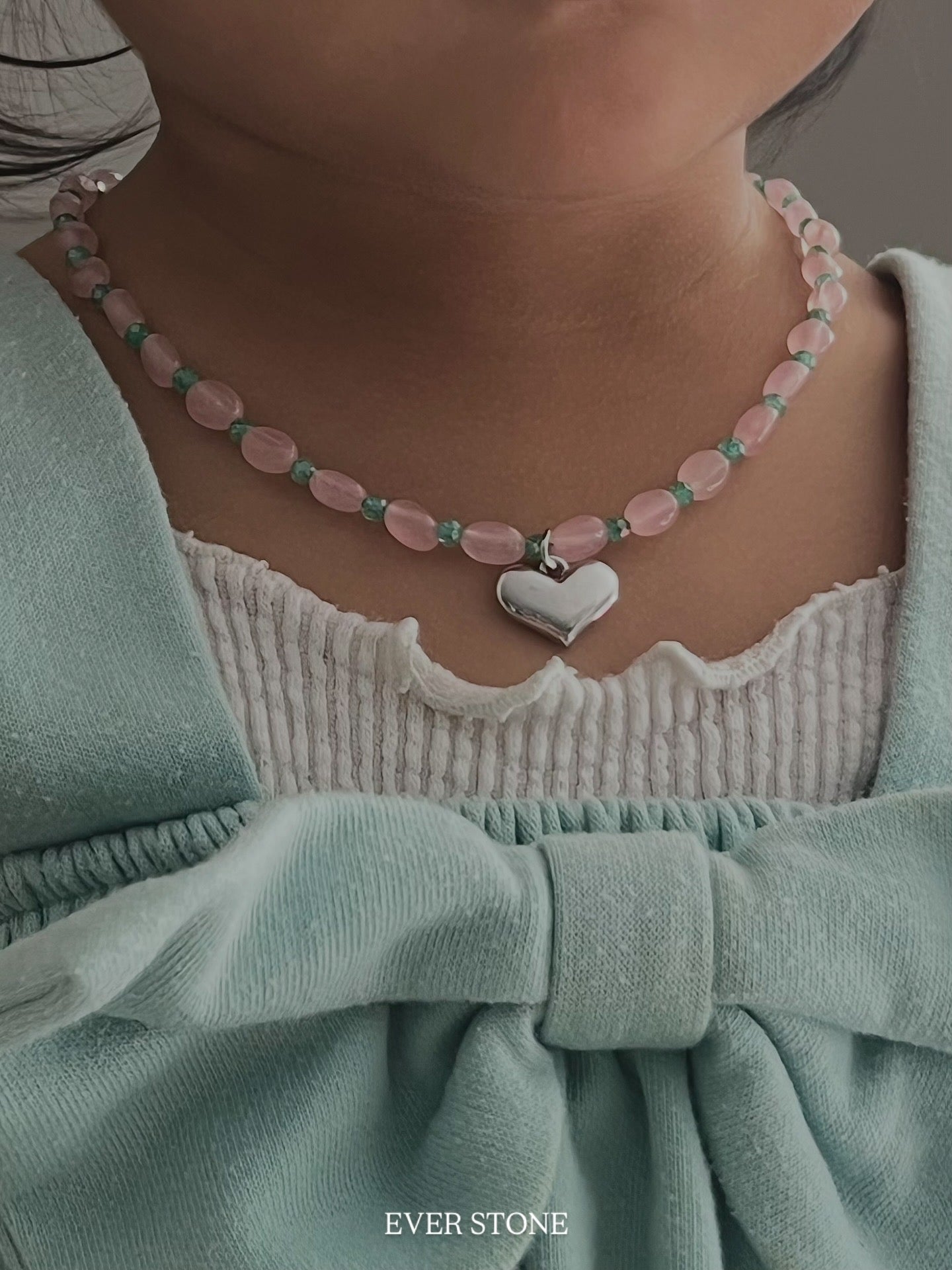 Rosy Mint Heart