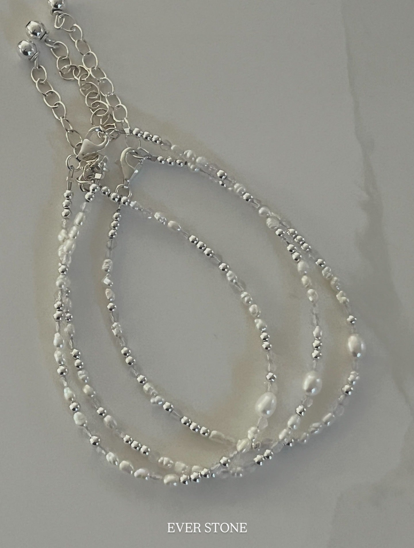 Shimmer silver bracelet