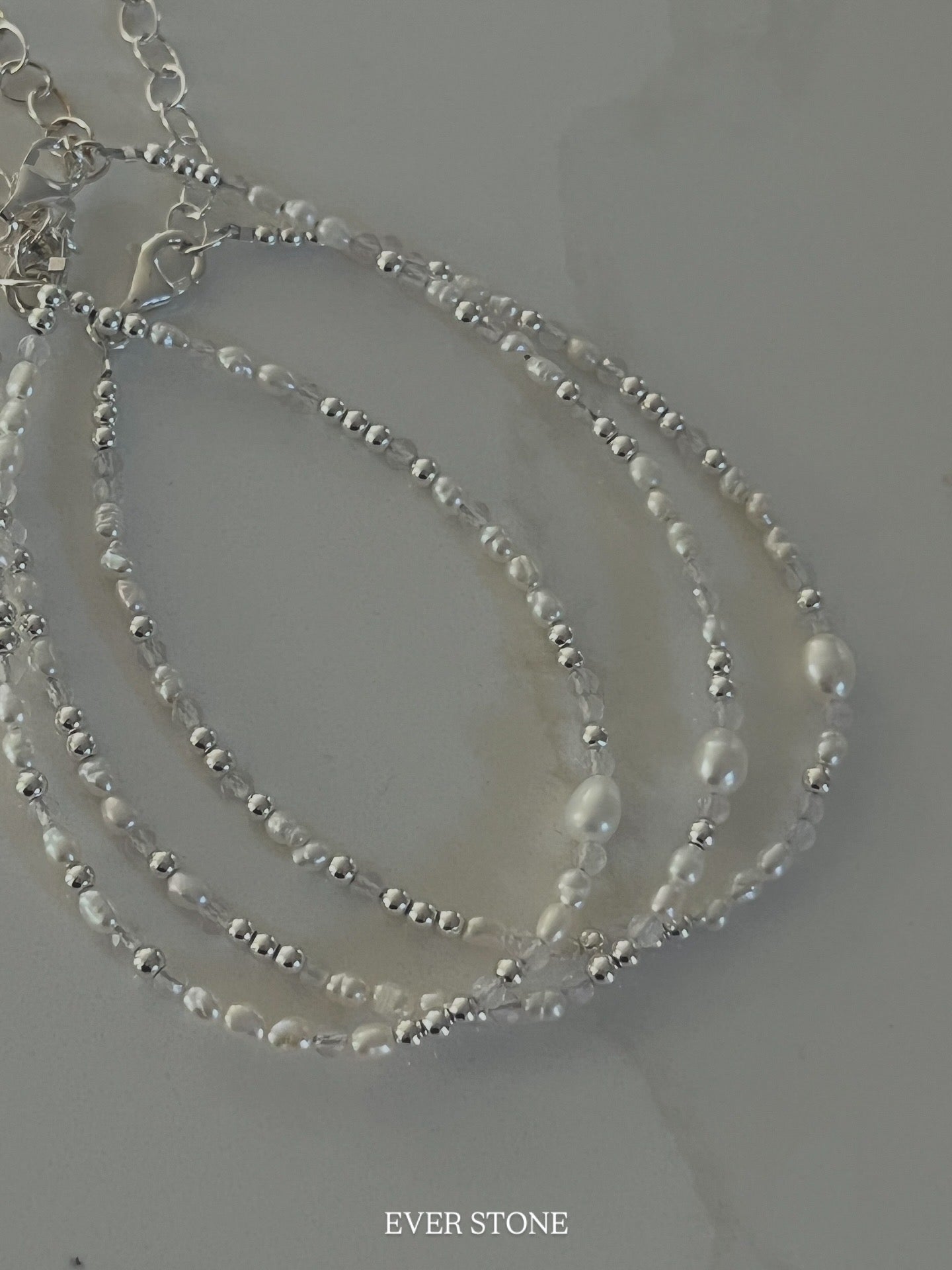 Shimmer silver bracelet